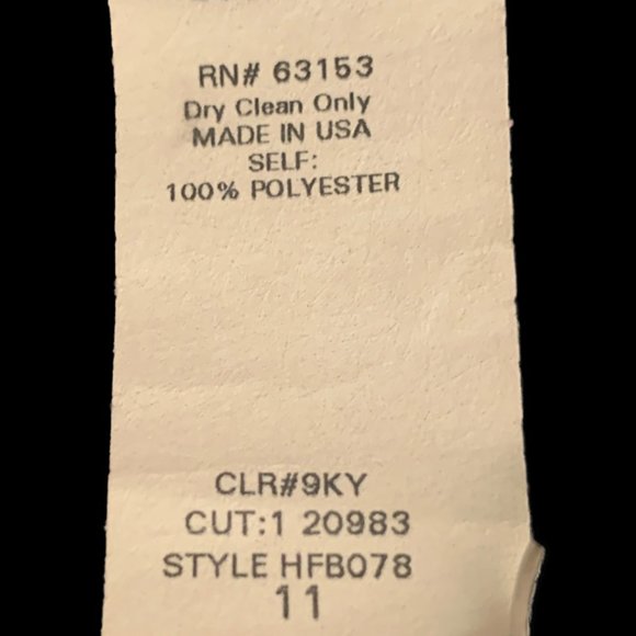 Rampage Dress Navy with Velvet Trim Fitted - Picture 8 of 8